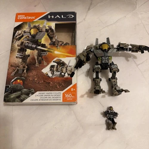 Halo Mega Construx Desert Sniper Cyclops Set UNSC Marine DXF02 160 Pcs