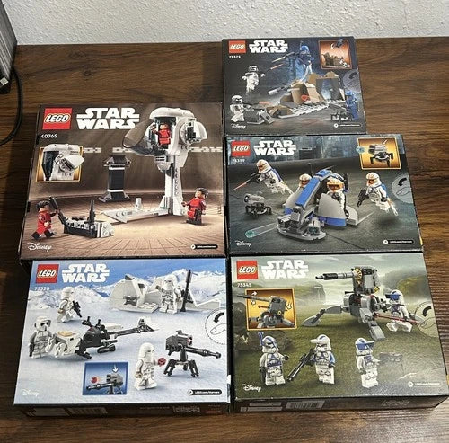 Lego Star Wars Battle pack Lot 40765, 75373, 75359, 75320, 75345 clone troopers