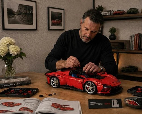 1:8 Scale Ferrari Style Supercar Building Block Set Approx. 3778 Pieces No Box