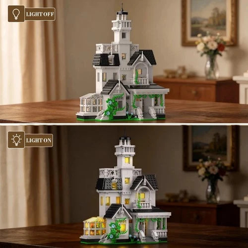 MOC Magic House Building Set with LED Light Owens House Blocks Toy Birthday Gift