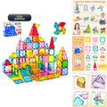 Anbalulu 182PCS Magnetic Tiles, Large Castle Building Blocks For Kids AN-182