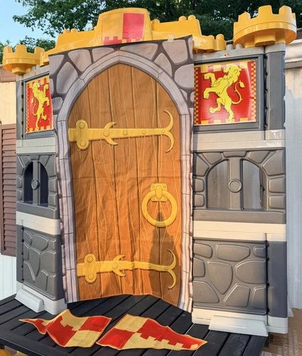 Mega Bloks GIANT ADVENTURE CASTLE Pretend Play Set Medieval Blocks Vintage Rare