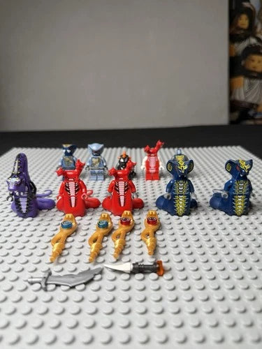 LEGO Ninjago Serpentine Minifigure Lot Fangtom Skales Pythor Snakes Rare
