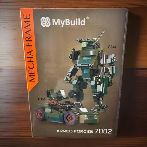 MyBuild Mecha Frame Armed Forces 7002 Ajax And Utility Vehicle Set 14+ New