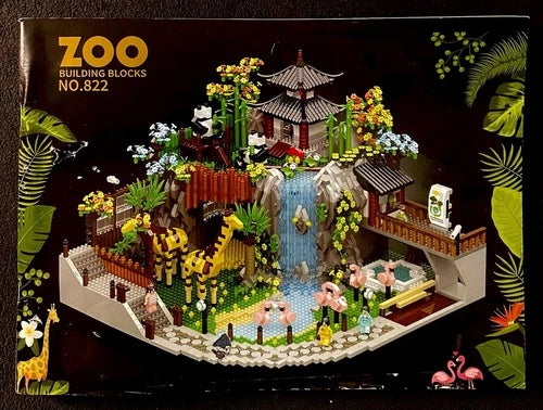 LHCX Zoo Building Blocks #822 - Zoo Set With Animals! 5000 pcs Lego-Like Toy 8+!