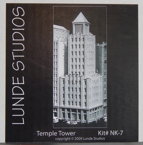 Lunde Studios N-Scale; #NK-7 TEMPLE TOWER detailed resin building kit. NEW!