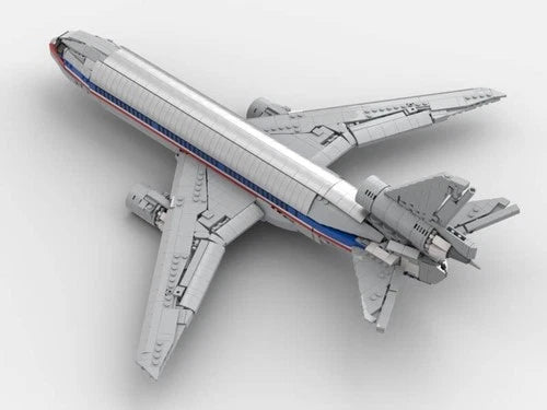 MOC building blocks DC-10 airplane Building Blocks Toys Birthday Gift Set