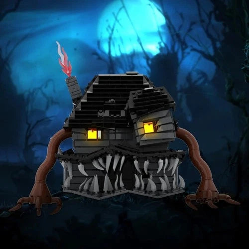 960PCS Pointed Teeth Monster House Building Blocks Set – MOC Horror Architecture