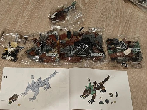 NEW Ninjago 2509 Earth Dragon Defense Complete Brick Set + Minifigures