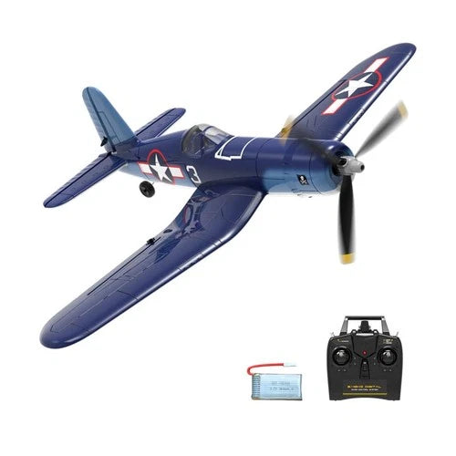 2.4G RC Airplane Volantex F4U Fighter 4CH Wing 400mm 6-Axis Aerobatic RTF Glider