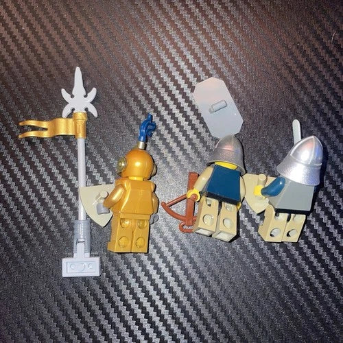 MEOW Gold Knight Minifigures with Accessories Castle Fantasy Era