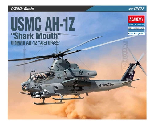 ACA12127 1:35 Academy USMC AH-1Z Cobra 'Shark Mouth' \[Model Building KIT\]