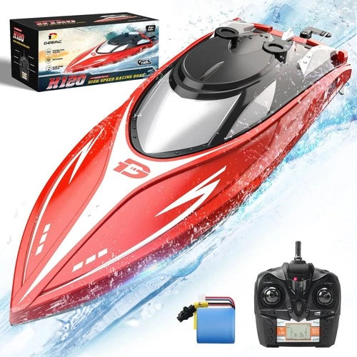 H120 RC Boat 20+ MPH 2.4GHz Remote Control Speedboat Self-Righting