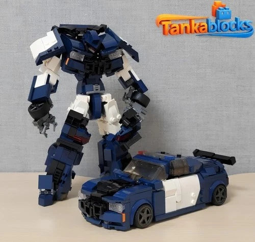 MOC-149823 transforming car DIY Model building blocks Toys Christmas gift