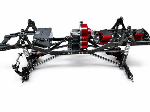 RC 1/10 TRUCK CHASSIS Light Weight Carbon/Aluminum Metal Rolling Chassis 285mm