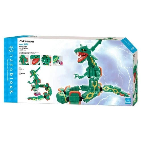 Nanoblock: Pokémon: Rayquaza Extreme Deluxe - Building Blocks Set Toy Kids New!