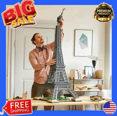 10001 PCS Large Eiffel Tower Building Blocks Bricks Kids Birthday Christmas Gift