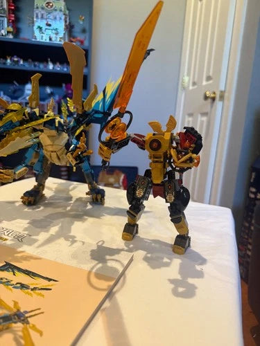 MEOW Ninjago Elemental Dragon vs. The Empress Mech 71796 Used No Minifigures