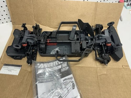 Arrma Infraction MEGA 1/8 4wd Racer Roller Slider Chassis w/ Servo NEW