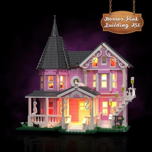 Creative Thinking Pink Palace Blocks Set - Halloween and Christmas Fun for All