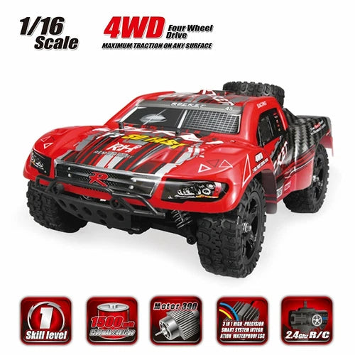 REMO 1/16 RC Truck 4WD High Speed Off-road 2.4Ghz RC Car Short Course Truck Gift