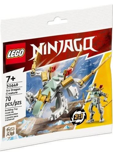 LEGO NINJAGO 30649 ICE DRAGON CREATURE 2-IN-1 SET MINT & RETIRED PRODUCT!