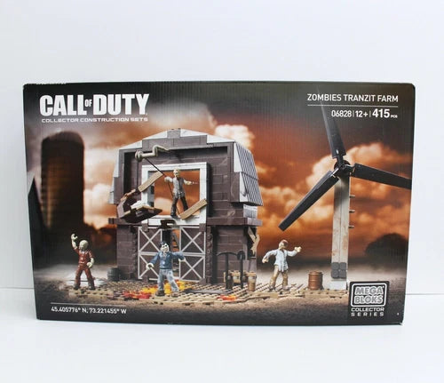 Mega Bloks Call Of Duty Zombies TranZit Farm Building Set 06828 Sealed