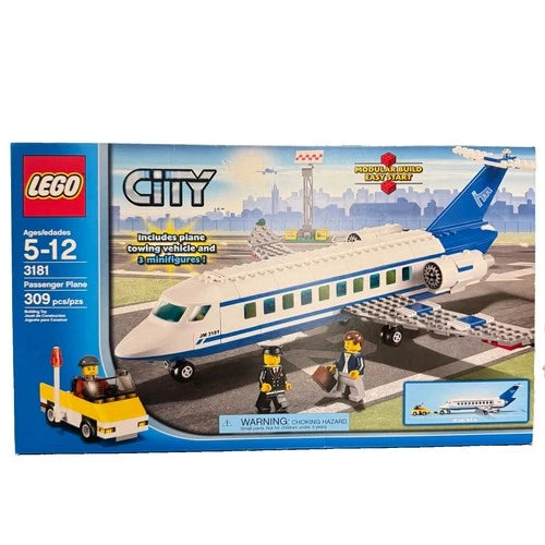 Lego 3181 City Series Passenger Plane #4567624 ~ 2010 ~ FACTORY SEALED ~ Retired