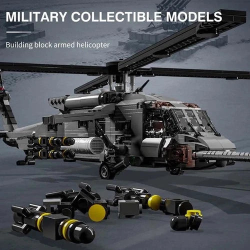 M7003 UH-60 Black Hawk attack helicopter 1159pcs building blocks Christmas gift