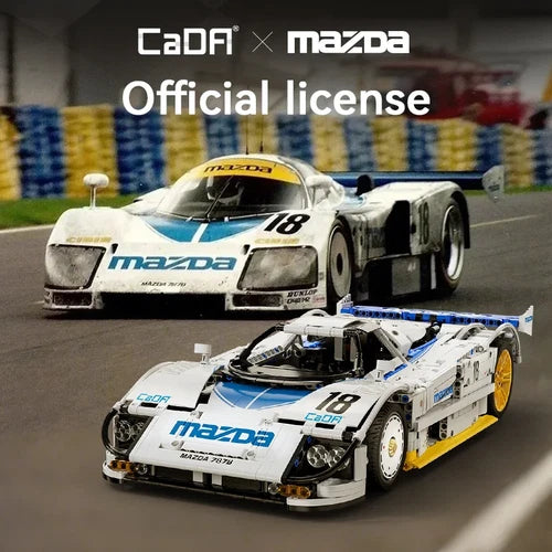 1:10 Mazda 787B Technical Racing Car C42 Sports Car Model Building Blocks City E