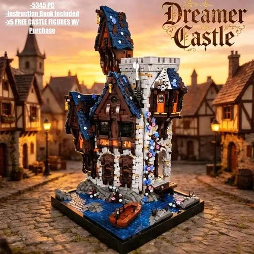 NEW Fantasy Krylhan Castle MOC 5345PC Building Block Set+x5 FREE FIGURES