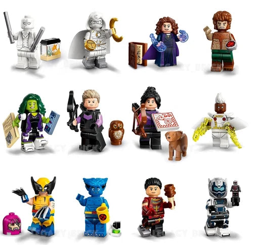🔥 MEOW 71039 Marvel Series 2 CMF Complete Set of 12 Minifigures NEVER ASSEMBLED