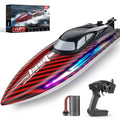 RC Boat 30+KPH Self Righting 2.4GHz 7 LED Waterproof Racing Pool Lake Toy