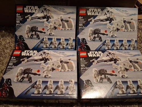 Lot Of 4 Lego 75320 Snowtrooper Battle Pack SEALED BOX 16 Figure Set 2022 MIB