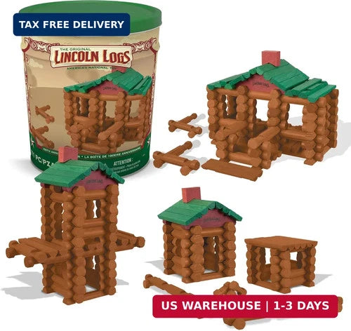 Lincoln Logs 100th Anniversary Tin