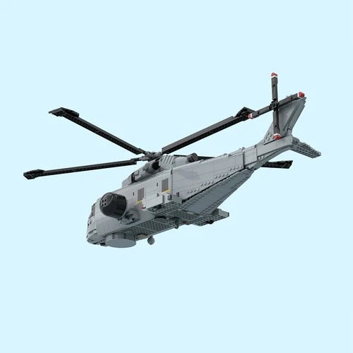 Custom MOC-236058 AW-101 Multi-Purpose Helicopter Building Blocks Set (2285PCS)