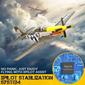 Volantex P51D Mustang 4CH RC Plane 500MM 2.4G RC Aircraft One Key Aerobatic