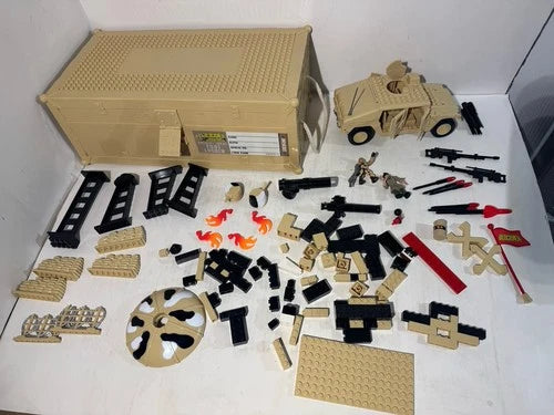 Blockmen Special Issue Foot Locker 1999 Military Building Set Humvee Figures