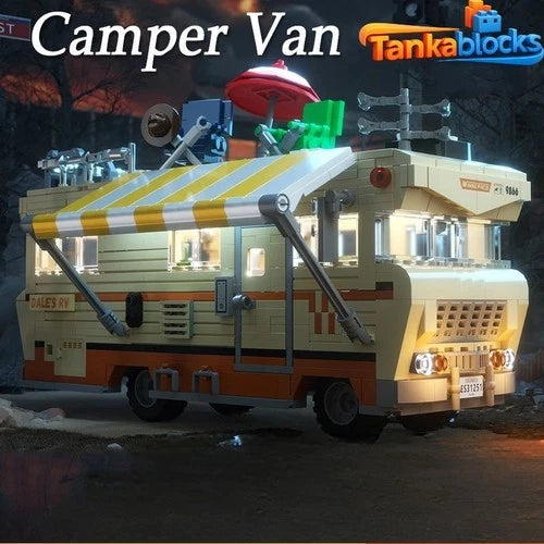 MOC 1288PCS Camper Van building blocks DIY Model Set Birthday Christmas gift