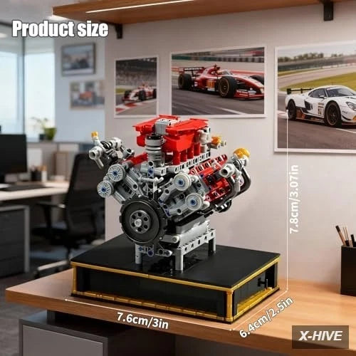 V8 Engine Technic Building Blocks Set That Runs Smoothly,Build Your Own 8 Cylin
