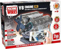 Interactive V8 Engine Model Building Kit - 250 Pieces with Realistic Sounds