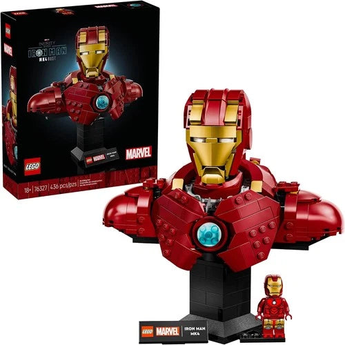 LEGO Marvel Iron Man MK4 Bust - Building Kit for Adults, Ages 18+ - Includes Iro