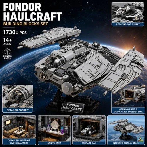 Star Wars Fondor Haulcraft MOC Building Bricks Set 1730 PCS Collectors Model