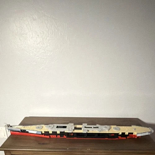Puant USS Montana Partially Built Building Blocks Ship Set with Box 12+ Military