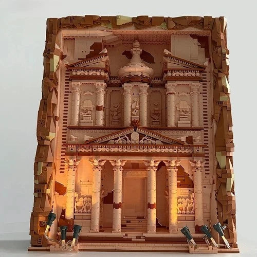 MOC The Treasury Petra Architecture Building Blocks Decor set toys gift 3989 pcs