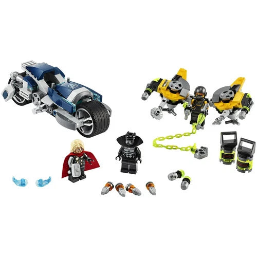 New LEGO Marvel Avengers Speeder Bike Attack 76142 Black Panther Thor Sealed Box