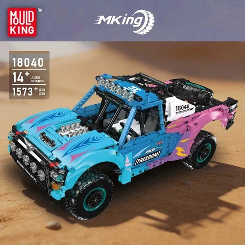 Mould King 18040 RC Pneumatic Air Suspension Trophy Off-Road Truck Building Toy