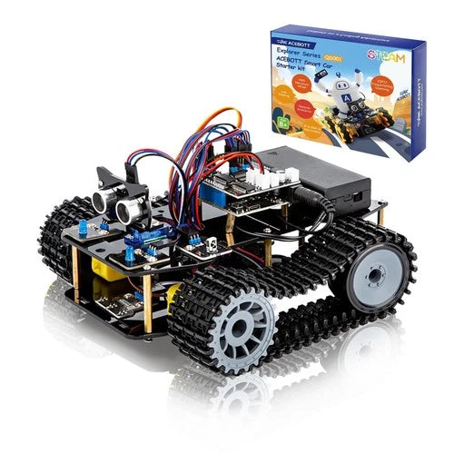 ACEBOTT Smart Robot Tank Car Kit with ESP32 for Arduino Robotics for Kids Age...