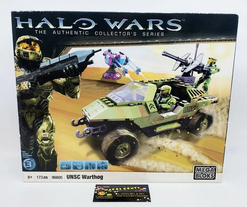 MEGA BLOKS Halo Wars UNSC Warthog 96805 Building Set 173pc Camouflage - NEW