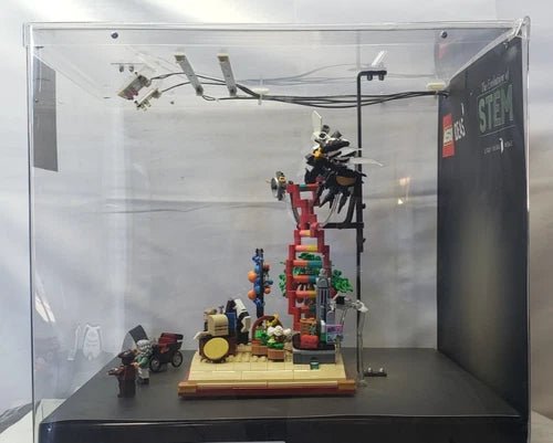 LEGO Ideas The Evolution of STEM 21355 Lighted Display Case *See Description*
